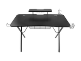 Birou gaming Genesis Holm 300, MDF, suporta pana la 60kg, iluminare RGB, negru