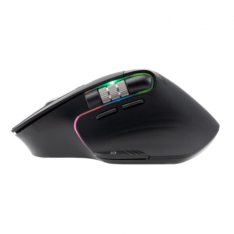 Mouse wireless Tellur Shade, silent click, rezolutie maxima 3200 DPI, iluminare RGB, negru