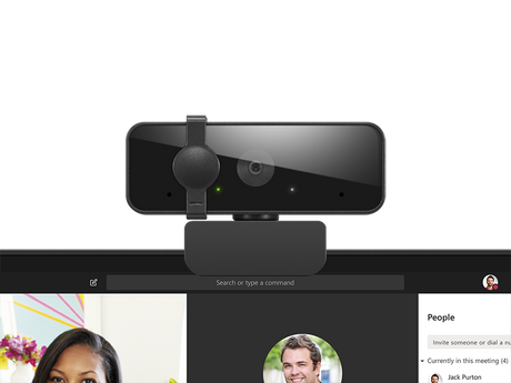 Camera web Lenovo 310 FHD cu microfon integrat; conectivitate: USB-A, rezolutie: 1920x1080 la 15fps, 20fps, 25fps, 30fps (MJPEG); camp vizual: 85°; compatibila cu: Windows 10, Windows 11, Mac OS, ChromeOS;  greutate: 251g; culoare: negru
