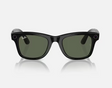 Ray-Ban Meta Wayfarer AI Glasses Shiny Black/G-15 Green