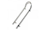 Sissy bar suport sa, profil patrat torsionat, dublu,lungime 18 inch, pentru roti de 20, material Otel, Crom