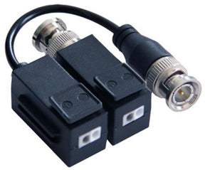 Video balun  DS-1H18-A, Video balun pasiv Hikvision,  DS-1H18-A ; set 2 bucati ( o bucata cu cablu si o bucata fara cablu); transmite semnal video pe cablu UTP pana la 350m; compatibil standard HDCVI/TVI/AHD/CVBS, greutate 39g