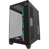 Carcasa AQIRYS Titan, RGB, Mid Tower, Black
