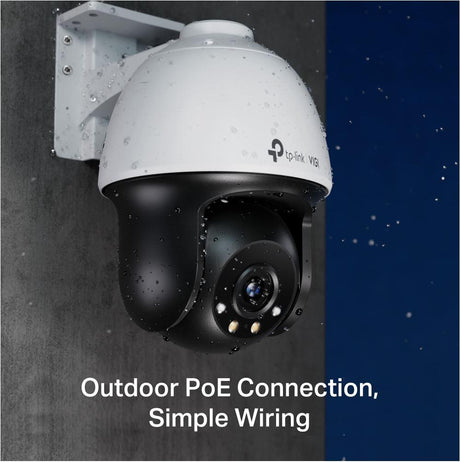 "TP-LINK VIGI 4MP Outdoor PAN/TILT Network Camera,VIGI C540(4mm), 1/3""Progressive Scan CMOS, obiectiv: 4mm, F1.6,  unghi vizualizare  Horizontal FOV: 79°, Vertical FOV: 43°, Diagonal FOV: 93°distanta IR: 30mm, interfata : 1 x RJ45 10/100M. "
