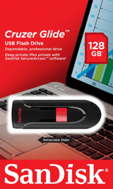 Memorie USB Flash Drive SanDisk Cruzer Glide, 128GB, USB 2.0