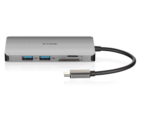 Hub USB DLINK DUB-M810, 8 porturi 3.0, gri