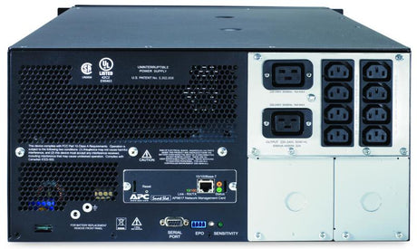 UPS APC Smart-UPS SUA line-interactive 5000VA / 4000W 8 conectori C13 2conectori C19 rackabil 5U/tower, baterie RBC55, optional exti nderegarantie cu 1/3 ani (WBEXTWAR1YR-SP-05/WBEXTWAR3YR-SP-05)