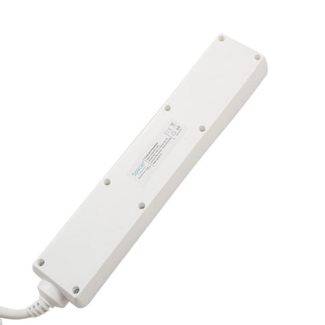 PRELUNGITOR SPACER, Schuko x 5, conectare prin Schuko (T), cablu 3 m, 16 A, max. 3500W, protectie supratensiune, protectie copii, alb