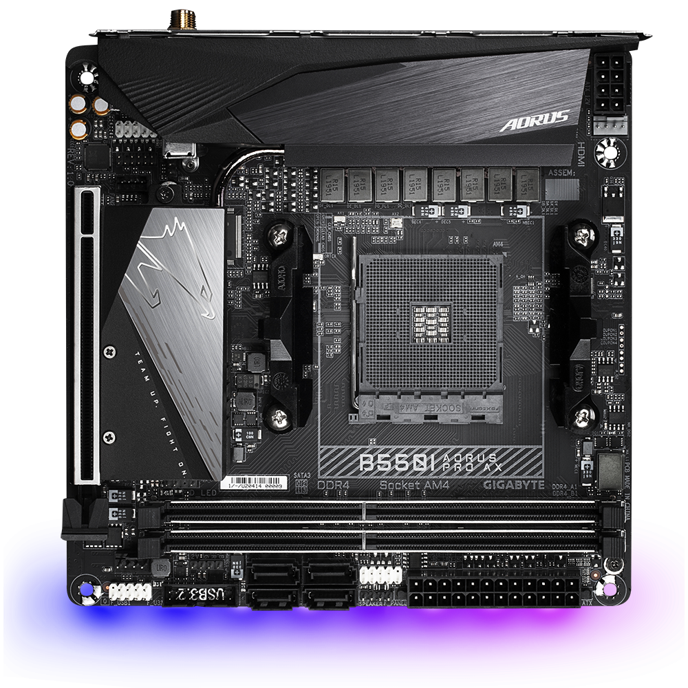 Placa de baza Gigabyte B550I AORUS PRO AX AM4