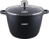 OALA ALUMINIU TURNAT+CAPAC, 28 cm x 20 cm , 10 L, DARK LINE, COOKING  BY HEINNER