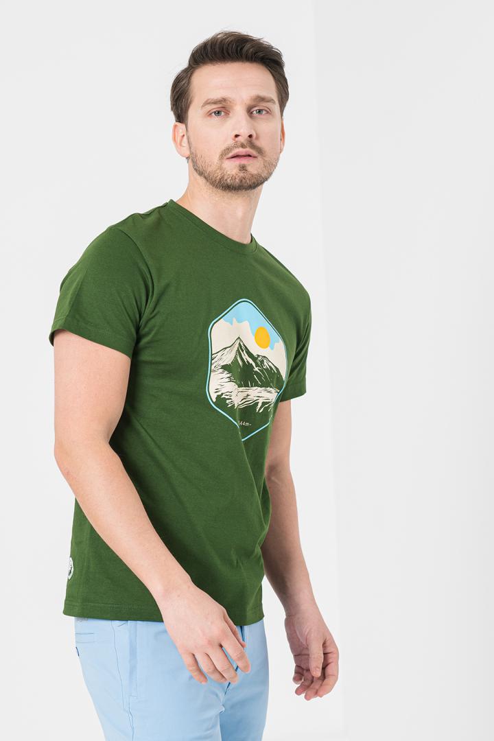 TRICOU CASUAL MOLDOVEANU BARBATI BOTTLE GREEN-M