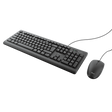 Kit tastatura + mouse Trust Primo, wired, negru