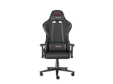 Scaun gaming Genesis Nitro 550 G2, material Synthetic PU + Textil, reglabil pe inaltime, greutate maxima suportata 150 kg, inaltime scaun reglabil 46.5 - 53.5 cm, spatar ajustabil 150°, dimensiuni roti 60mm, negru