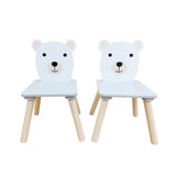 Set masuta si 2 scaune, cu spatiu de activitati, Bear, U-Grow