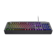 Tastatura Trust cu fir GXT836 Evocs, numar butoane 114, interfata USB 2.0, conector USB-A, iluminare RGB rainbow, negru
