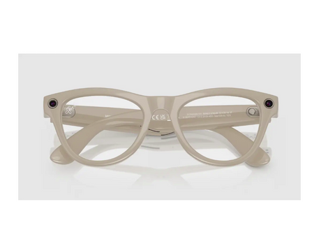 Ray-Ban Meta Skyler Gen 1 High Bridge FIT Shiny Chalky Gray Clear/Sapphire Transitions 52-20