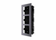 Panou frontal pentru 3 module videointerfon modular Hikvision DS-KD-ACF3; permite conectarea a 3 module de videointerfon modular; mo ntareincastrata; material aluminiu, doza de plastic inclusa; dimensiuni:337.8mm x 124mm × 4mm;