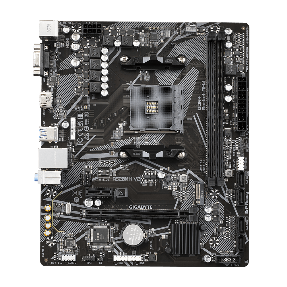 Placa de baza Gigabyte A520M K V2 AM4