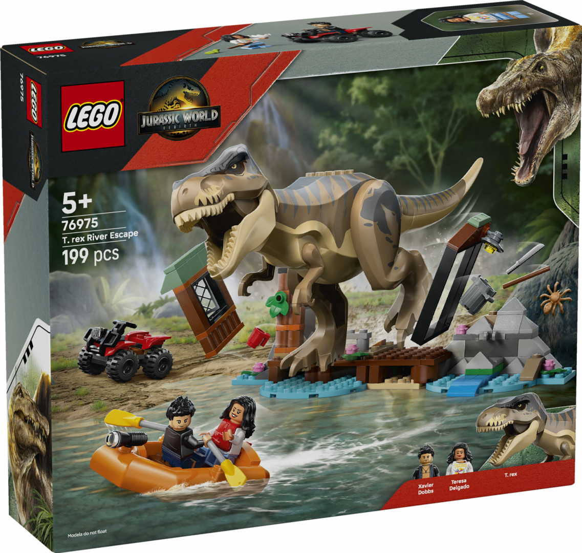 EVADARE PE RÂU DIN CALEA UNUI T. REX LEGO76975