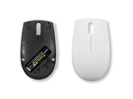 Mouse wireless Lenovo 300, Cloud Grey, Rezolutie (dpi): 1000 dpi, Butoane/rotite: 3, Interfata mouse: Wireless, Tehnologie: Wireless, Interfata receiver: dongle USB 2.4GHz, Dimensiune (mm): 97.91 x 57.99 x 32.53 mm, Greutate: 52g
