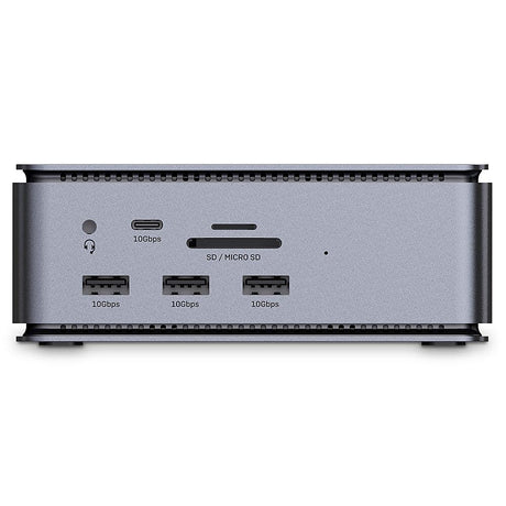 Docking station Lindy DST-Pro USB4, USB Type-C, 100W, Gri, 2 ani Garantie
