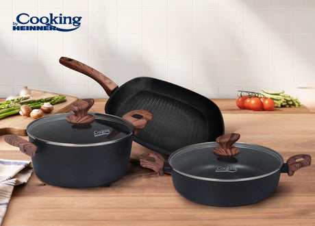 SET GATIT 5 PIESE ALUMINIU FORJAT, MALTA, COOKING BY HEINNER