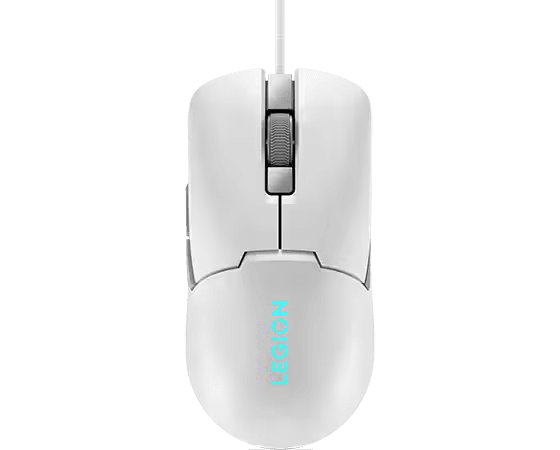Mouse gaming Lenovo Legion M300s, Iluminare RGB, 8k DPI, Sensor Pixart, Glacier White