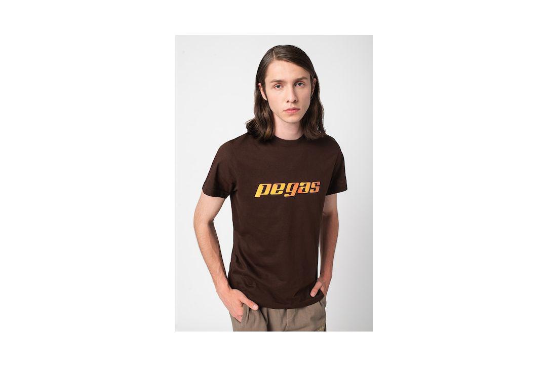 TRICOU  LOGO ORANGE BARBATI   COFFEE-XL