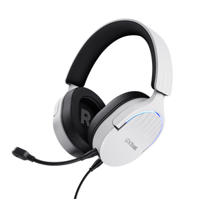 Casti gaming TrustGXT 490P Fayzo cu fir, interfata USB 2.0, frecventa de raspuns 20 Hz - 20.000 Hz, sensivitate 100 dB, alb