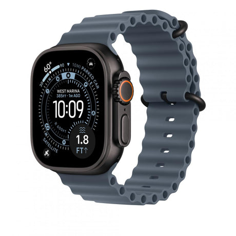 49mm Anchor Blue Ocean Band Extension - Black Titanium Finish