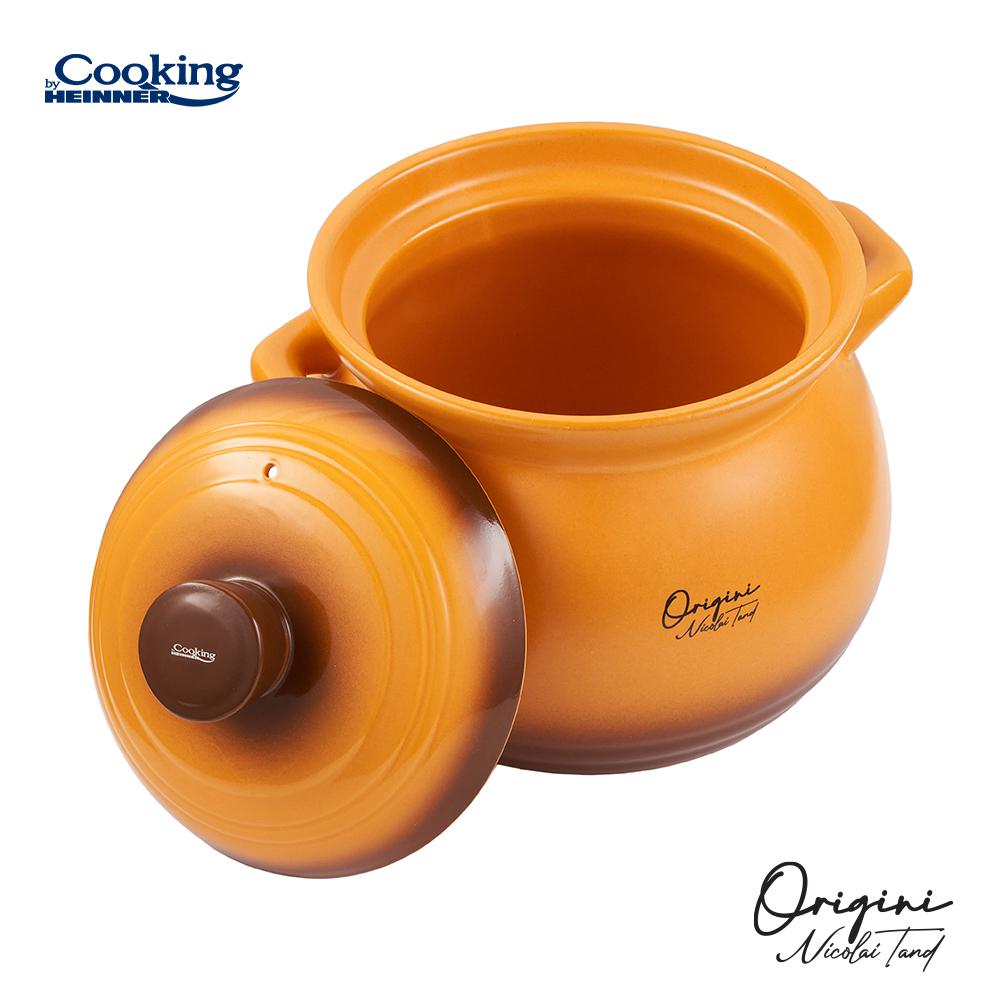 OALA CERAMICA CU CAPAC, 19x19.5 CM, 6 L,  NICOLAI TAND, ORIGINI, COOKING BY HEINNER