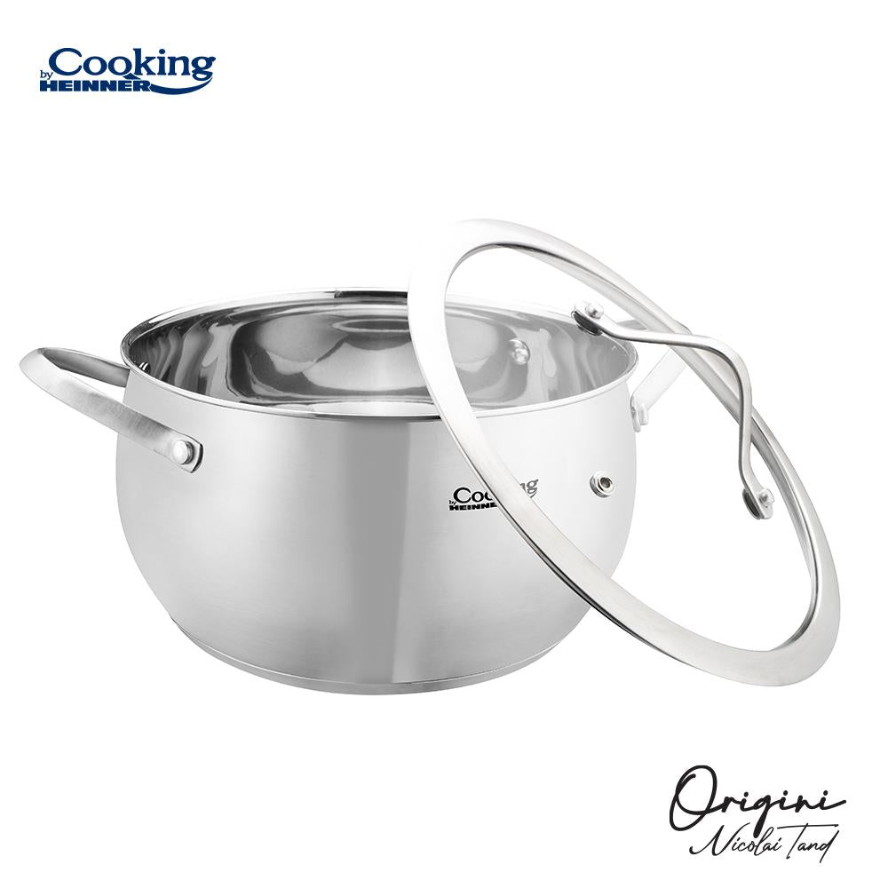 SEMIOALA INOX+CAPAC 22x11.5L, 4.3L, NICOLAI TAND, ORIGINI, COOKING BY HEINNER