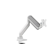 Brat monitor Neomounts DS70-450WH1; pentru display-uri cu diagonale 17"-42", sistem de prindere VESA 75x75~100x100, greutate maxima suportata 15kg, full motion, tilt +45°, swivel 90°, rotate 180°; gas spring; culoare alb. Garantie 5 ani