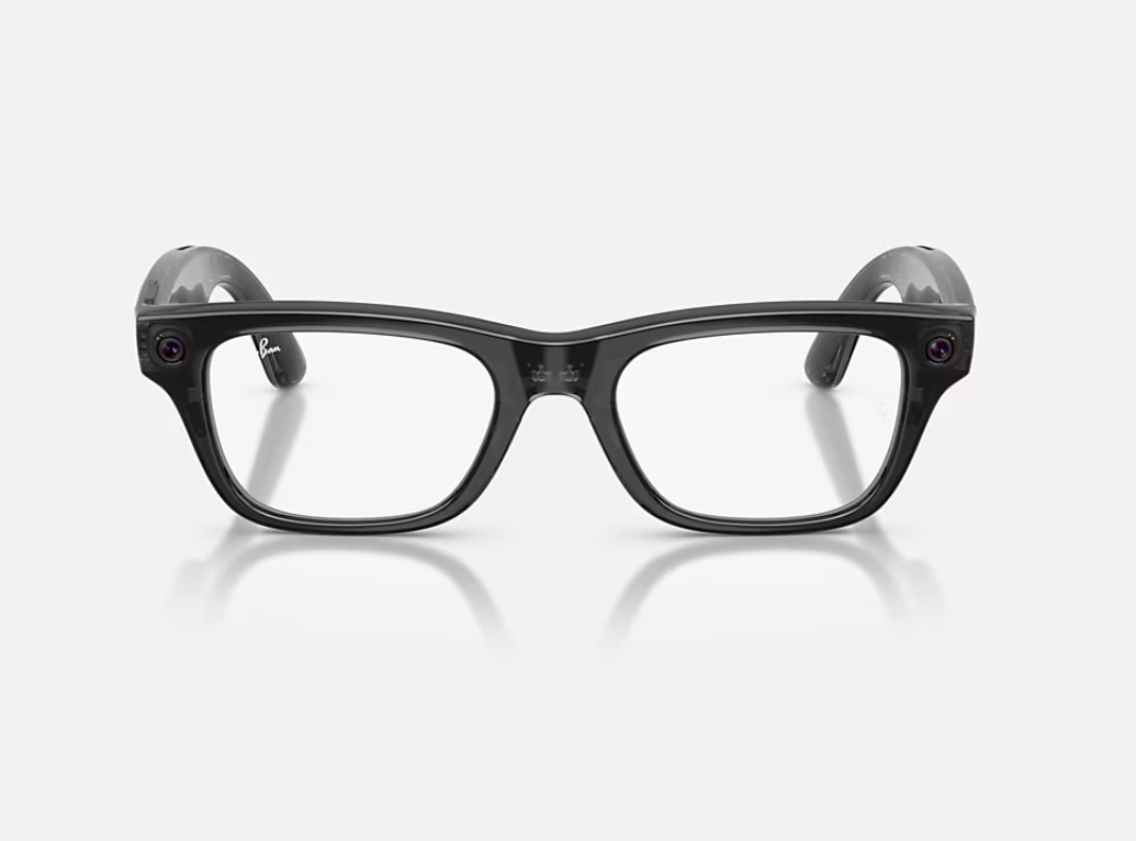 Ray-Ban Meta Blayzer Optics Gen 2 AI Glasses Shiny Transparent Black/Demo