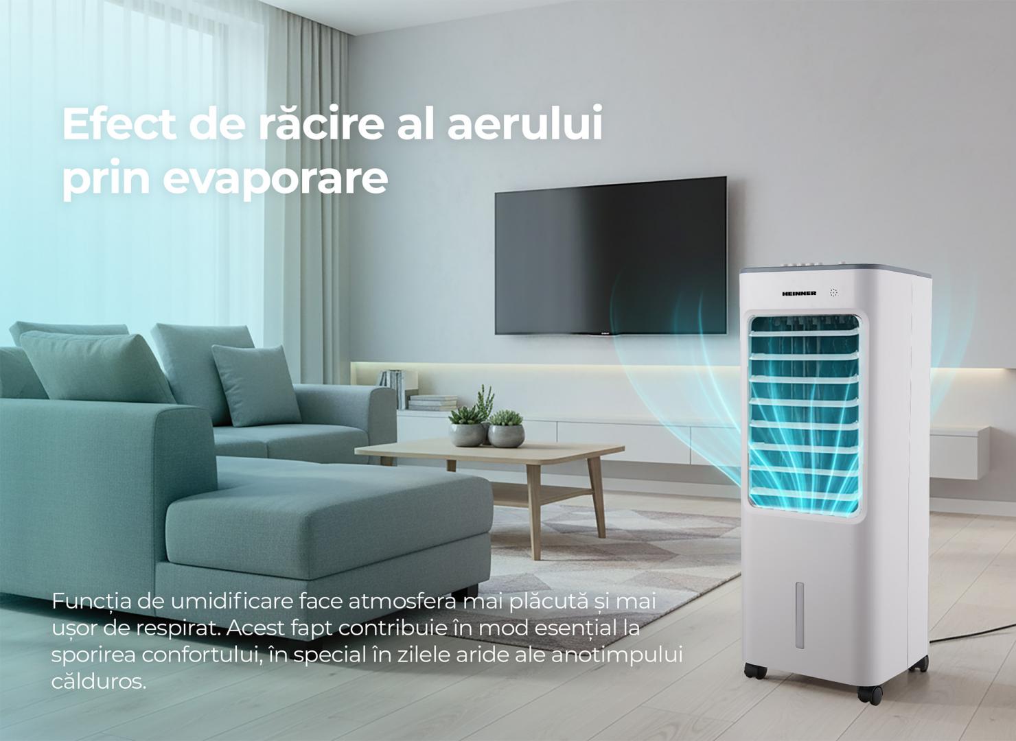 VENTILATOR CU EFECT DE RACIRE PRIN EVAPORARE HEINNER HACLP-M53WH