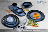 SET 4  FARFURII OVALE CERAMICA 21 CM, SERENITY, ART OF DINING BY HEINNER