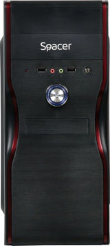 Carcasa Spacer New Mercury, ATX, MidTower NEGRU