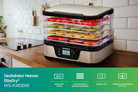 DESHIDRATOR FRUCTE SI LEGUME HEINNER ELITEDRY HFD-K380DSS
