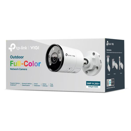 Camera IP Bullet TP-Link VIGI InSight S355, 5MP, Lentila 2.8mm, IR+WL 30m, rezolutie video 2880 X 1620, +/H.265/H.264+/H.264,