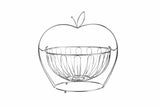 COS FRUCTE METALIC CU STAND, 30x29 CM,VANORA HOME