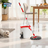 SET CURATENIE CU PEDALA WASH&DRY, CLEAN STEP, ROSU