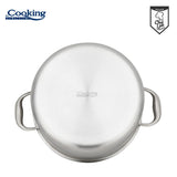 SEMIOALA INOX+CAPAC STICLA IN 3 STRATURI 28x13 CM, 7 L, TITANIUM3, COOKING BY HEINNER