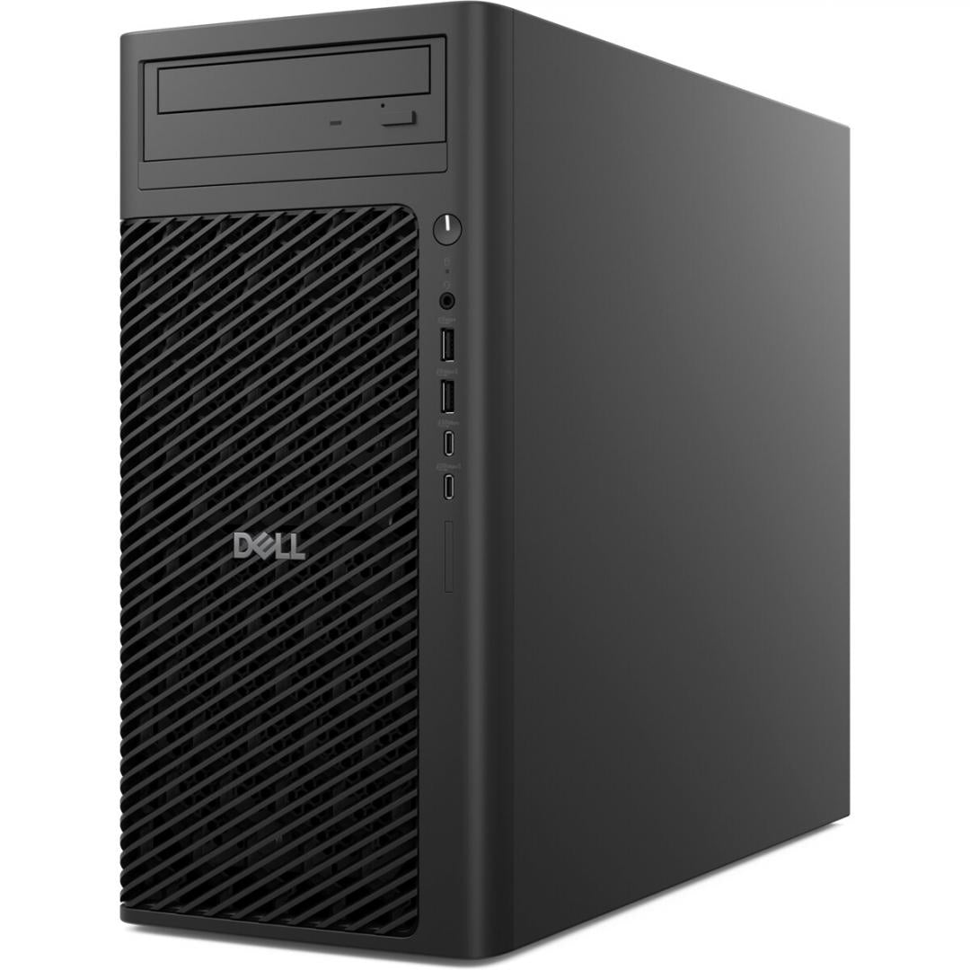 Desktop Workstation Dell Pro Max T2 cu procesor Intel Core Ultra 9 U9-285K pana la 5.7 GHz, 64 GB DDR5, 2TB SSD 4TB HDD, RTX 4000 Ada, Windows 11 Pro, Black, 3 ani Garantie